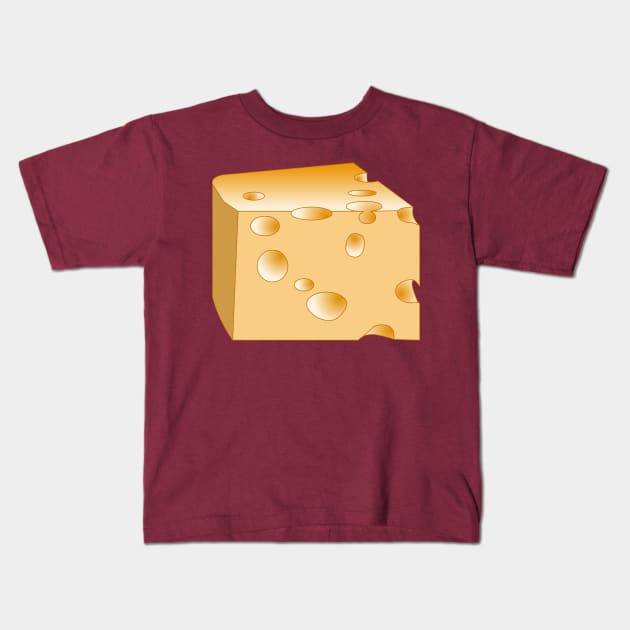 Swiss Cheese Kids T-Shirt by Barthol Graphics